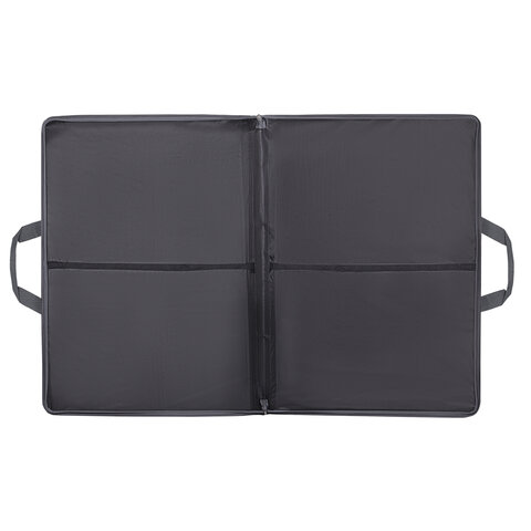 Папка-сумка для рисунков и чертежей каркасная А1 (64х90 см), экокожа, BRAUBERG ART CLASSIC, 272991