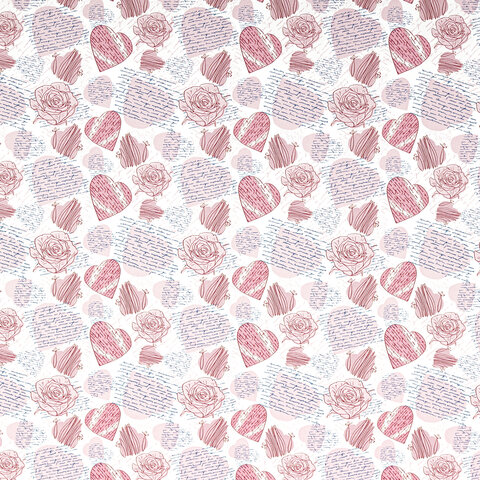 Бумага упаковочная подарочная мелованная "Love Story", 70x100 см, 10 дизайнов ассорти, ЗОЛОТАЯ СКАЗКА, 591916