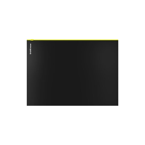 Папка-конверт на молнии ERICH KRAUSE "Matt Accent" А4 (335х242 мм), черная, молния ассорти, 0,18 мм, 54953