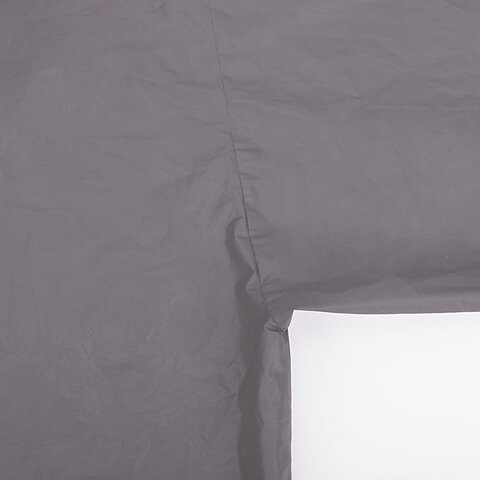 Дождевик плащ серый на кнопках, EVA, многоразовый прочный, чехол в комплекте, универсальный размер, SHAMAANI (ШАМААНИ), 610936