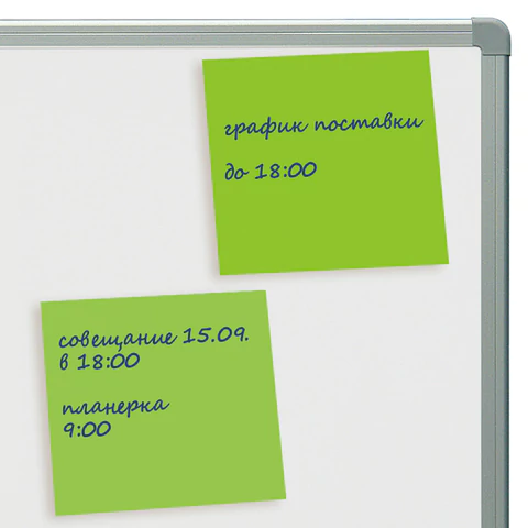 Блок самоклеящийся (стикеры), STAFF НЕОНОВЫЙ, 76х76 мм, 100 листов, зеленый, 115585