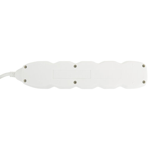 Удлинитель сетевой SONNEN U-155G, 5 розеток, c заземлением, 10 А, 5 м, белый, 511437