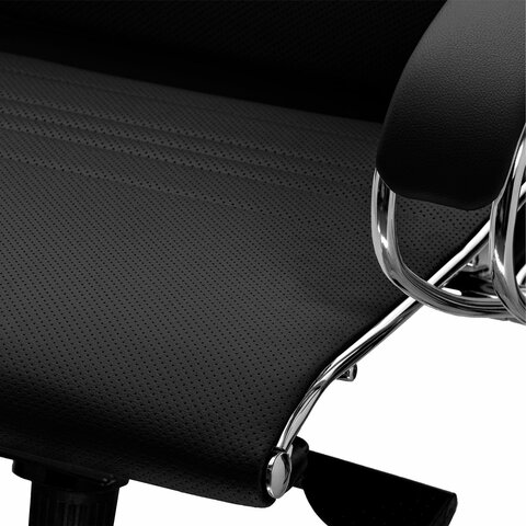 Кресло офисное МЕТТА "SAMURAI" K-1, экокожа, черное