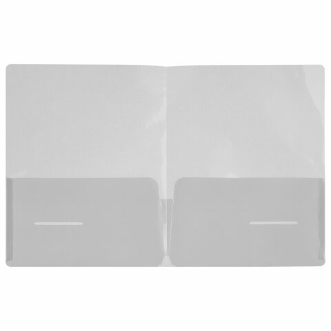 Папка-уголок 2 кармана, А4, BRAUBERG "SPECIAL", прозрачная, 0,18 мм, 273059