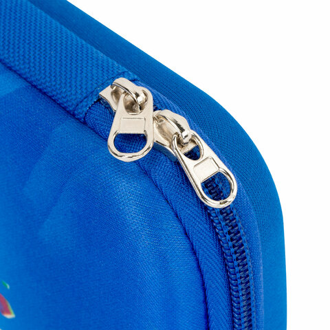 Пенал ЮНЛАНДИЯ, 1 отделение, карман, полиэстер/EVA, 22х10х5 см, "Football match", 273191