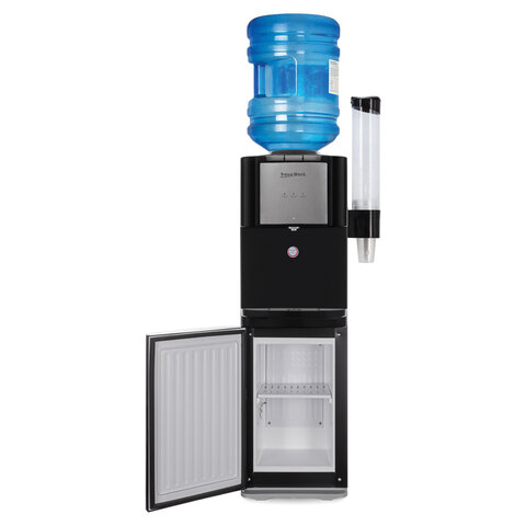 Кулер для воды AQUA WORK QRB-84В, напольный, НАГРЕВ/ОХЛАЖДЕНИЕ КОМПРЕССОР, холодильник, черный, 33353