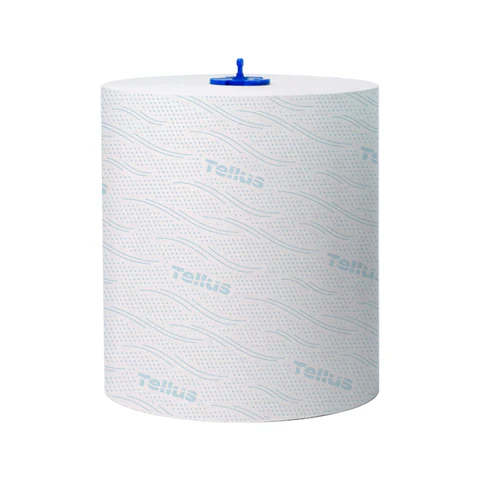 Полотенца бумажные рулонные 150 м, Tellus/TORK Matic (Система H1) ADVANCED, 2-слойные, белые, КОМПЛЕКТ 6 рулонов, 120067