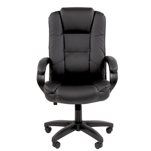 Кресло офисное Chairman CH 600 LT, экокожа, черное, 7158667