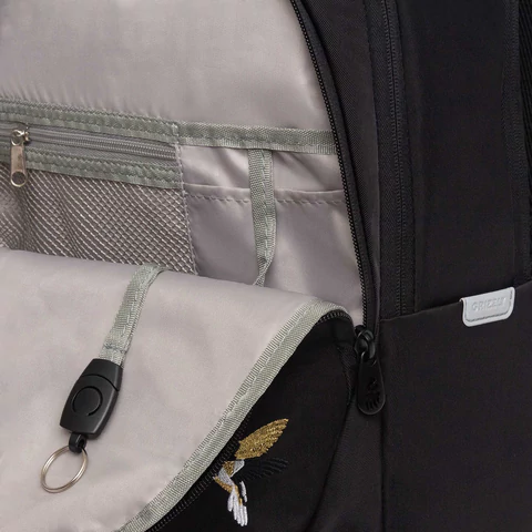 Рюкзак GRIZZLY школьный, анатомическая спинка, 2 отделения, для девочек, "COLIBRI", чёрный, 40х29х20 см, RD-540-2/4