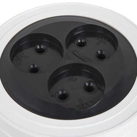 Удлинитель-рулетка Р16-008, 3 розетки без заземления, 5 м, 2х0,75 мм, 1300 Вт, белый, 323