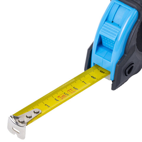 Рулетка измерительная 3 м х 16 мм, обрезиненный корпус, 3 фиксатора, RABBITEX (РАББИТЕКС) Special, 671353