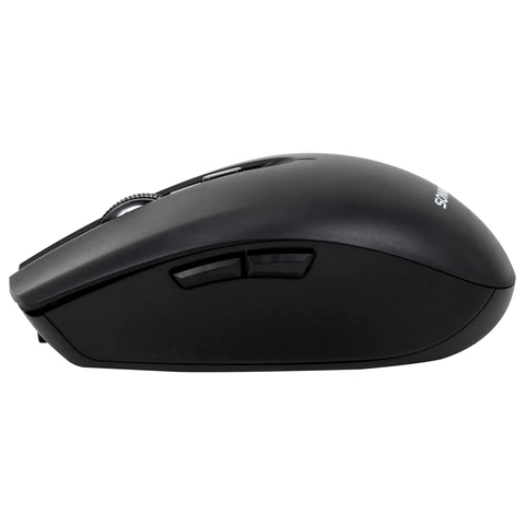 Мышь беспроводная USB, 800/1200/1600 dpi, 5 кнопок + колесо-кнопка, оптическая, SONNEN Q80, черная, 513945