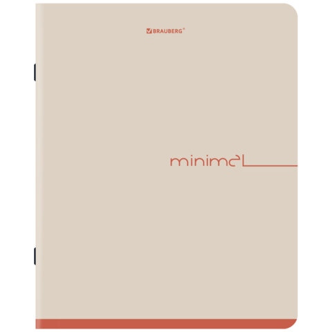 Тетрадь А5, 48 л., BRAUBERG, скоба, клетка, SoftTouch, "Минимал_Цвет", (микс в спайке), 405329