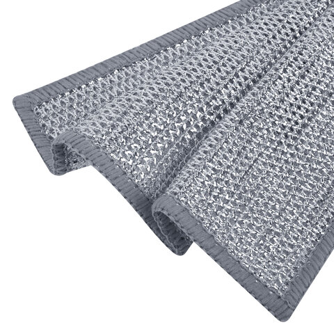 Тряпки-салфетки металлизированный эффект скрабер, 20х20 см, КОМПЛЕКТ 3 штуки, ДВУХСЛОЙНЫЕ, посуда, уборка, LAIMA 700063