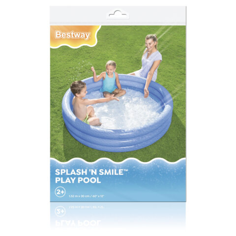 Надувной бассейн детский, 152х30 см, 282 л, от 2 лет, АССОРТИ, BESTWAY, 51026