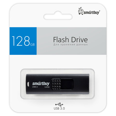 Флеш-диск 128 GB SMARTBUY Fashion USB 3.0, черный, SB128GB3FSK