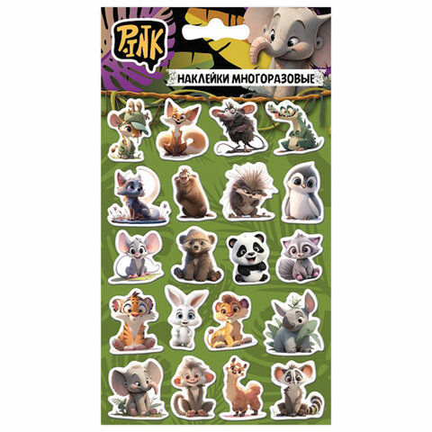 Наклейки объемные АССОРТИ, 11х20 см, PY