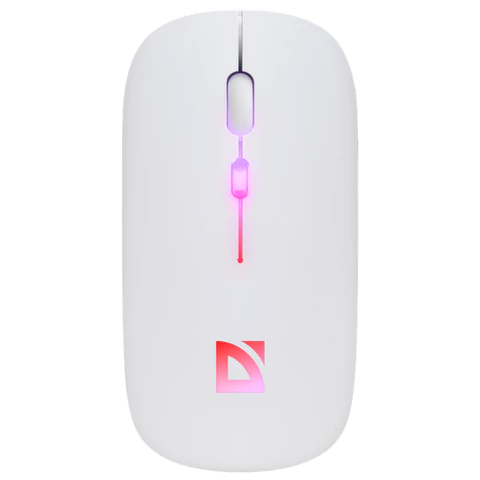 Мышь беспроводная DEFENDER TOUCH MM-997, USB, 3 кнопки+1 колесо-кнопка, оптическая, белая, 52998