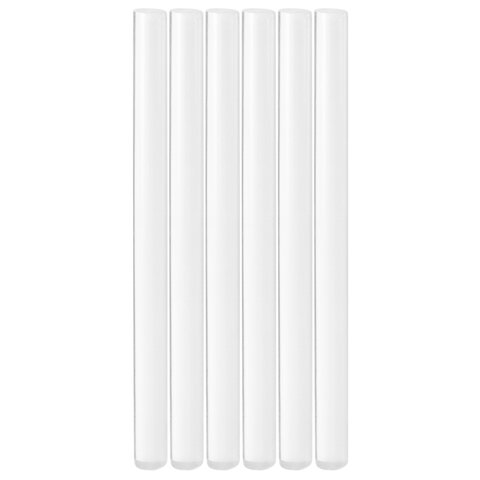 Клеевые стержни, диаметр 7 мм, длина 100 мм, прозрачные, комплект 6 шт., BRAUBERG, европодвес, 670291