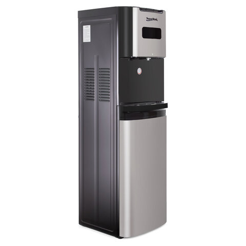 Кулер для воды AQUA WORK QRB-72LDS, напольный, НАГРЕВ/ОХЛАЖДЕНИЕ ЭЛЕКТРОННОЕ, таймер, бутыль снизу, черный, 33350