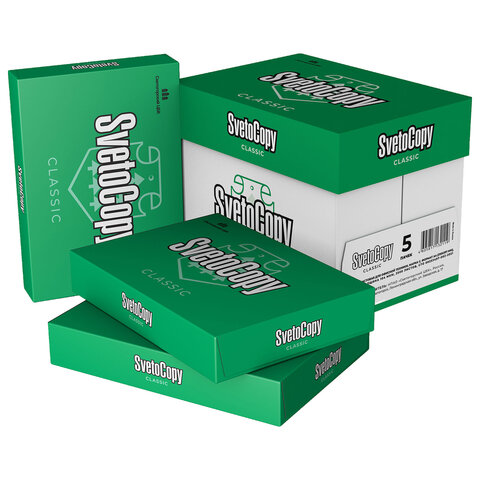 Бумага офисная А4, 80 г/м2, 500 л., марка С, SVETOCOPY CLASSIC, Россия, 146% (CIE)
