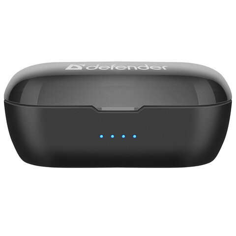 Наушники с микрофоном (гарнитура) DEFENDER TWINS 638, Bluetooth, беспроводные, черные, 63638