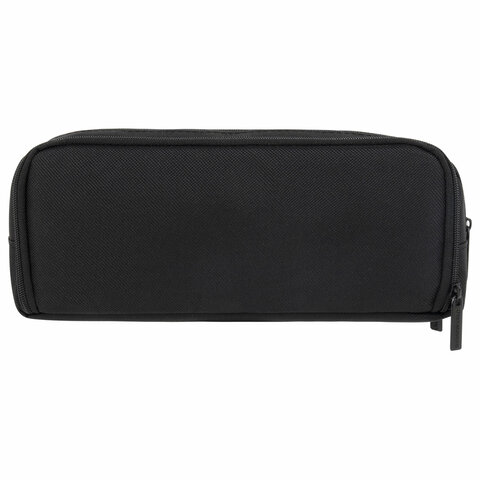 Пенал-органайзер BRAUBERG, 2 откидные планки, полиэстер, 23x9х7 см, "Total black", 272317