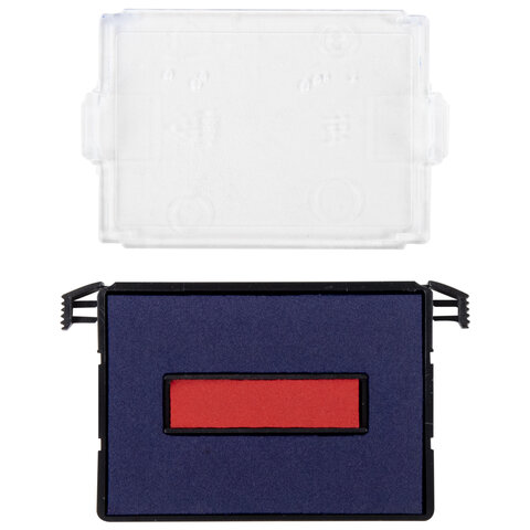 Датер самонаборный, 2 строки + дата, оттиск 41х24 мм, сине-красный, TRODAT 4750, касса в комплекте, 4755