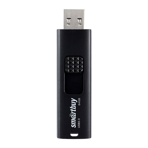 Флеш-диск 64 GB SMARTBUY Fashion USB 3.0, черный, SB064GB3FSK
