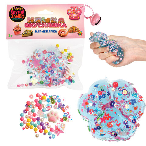 Игрушка-антистресс "Крутой замес. Няшка-вкусняшка МАРМЕЛАПКА", 6,5х6 см, ассорти, 1TOY, Т25384