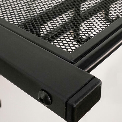 Вешалка настенная с полкой 2 яруса "Торонто-22", 585х670х270 мм, 9 крючков, металл, черная, ВСПТ22 Ч