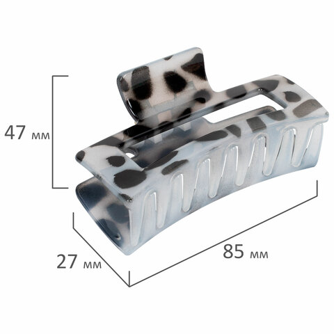 Краб для волос 8,5 см, глянцевый, АССОРТИ, MONTE VITA (МОНТЕ ВИТА), 457003