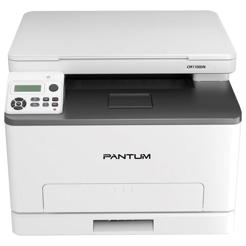 МФУ лазерное ЦВЕТНОЕ PANTUM CM1100DN "3 в 1", А4, 18 стр./мин., 30000 стр./мес., ДУПЛЕКС, сетевая карта