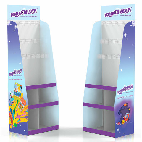 Стойка напольная ЮНЛАНДИЯ, 180х60х40 см, 3 полки, 16 крючков, 505974