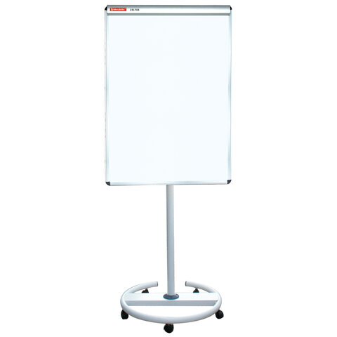 Доска-флипчарт магнитно-маркерная 70х100 см, передвижная, ГАРАНТИЯ 10 ЛЕТ, BRAUBERG, 231703