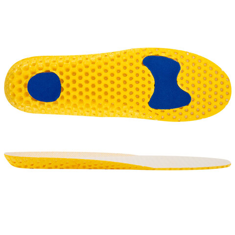 Стельки для обуви АНАТОМИЧЕСКИЕ СУПЕРДЫШАЩИЕ, материал EVA, размер RU 34-40 / EU 35-41, с линиями выреза, SHEGRA (ШЕГРА), 700750