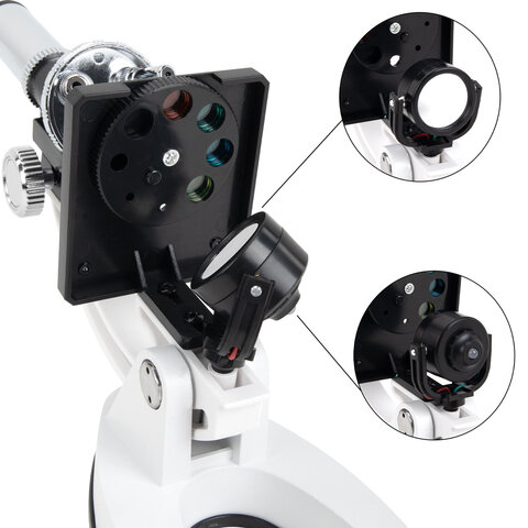 Микроскоп с подсветкой в кейсе, 74 предмета, в т.ч. набор из 16 микропрепаратов в подарок, увеличение 300х,600х,1200х, BRAUBERG KIDS, 391399