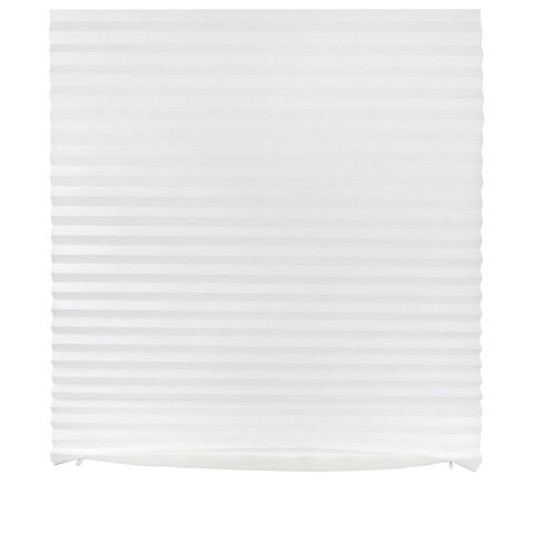 Жалюзи-плиссе, штора тканевая самоклеящаяся BRABIX, 120х180 см, "СТАНДАРТ+", 80 г/м2, цвет белый, 1 шт., 700010