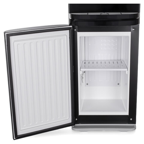 Кулер для воды AQUA WORK QRB-84В, напольный, НАГРЕВ/ОХЛАЖДЕНИЕ КОМПРЕССОР, холодильник, черный, 33353