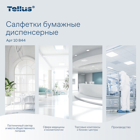 Салфетки Tellus/TORK (Система N4) Xpressnap Universal, 2-слойные, КОМПЛЕКТ 20 шт., 200 шт., белые, 10844
