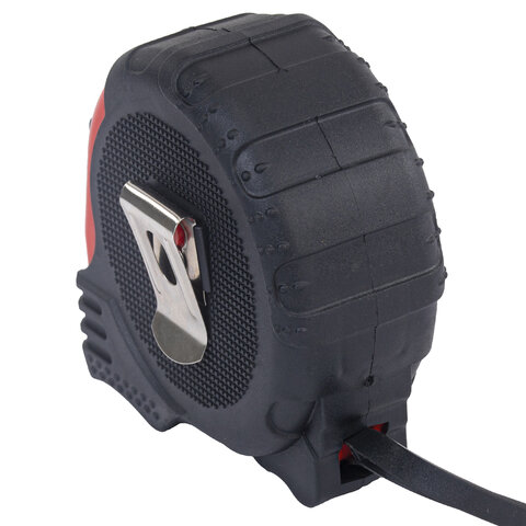 Рулетка измерительная 10 м х 25 мм, обрезиненный корпус, 3 фиксатора, RABBITEX (РАББИТЕКС) Professional, 671359