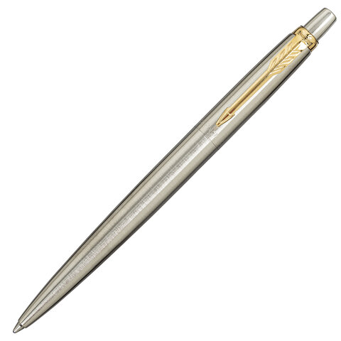 Ручка шариковая PARKER "Jotter Core Stainless Steel GT", пакет, 880887