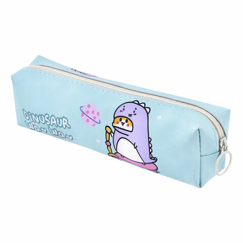 Пенал мягкий ПИФАГОР, 1 отделение, ПВХ, ассорти "Dinos", 20x6х4 см, 273823