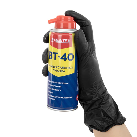 Смазка универсальная проникающая BT-40 (аналог WD-40) 200 мл, аэрозоль с трубочкой, RABBITEX (РАББИТЕКС), 700296