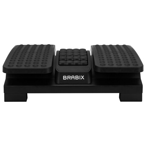 Подставка для ног BRABIX "Ultra 5" 43х32 см, массажер, регулировка угла наклона, 2 платформы, 533040