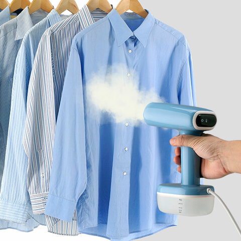 Отпариватель ручной BQ (БИ-КЬЮ) SG1007H, 1800 Вт, пар 35 г/мин, резервуар 0,26 л, 1 режим, синий, 86196618