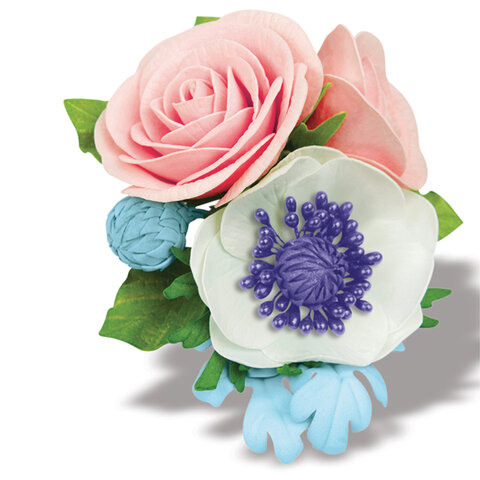 Пористая резина/фоамиран А4, 2 мм, НАБОР, 5 листов, 5 цветов, яркие цвета, ЮНЛАНДИЯ, 662053