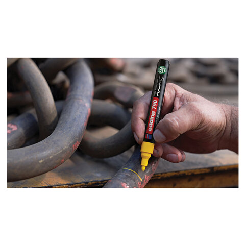 Маркер-краска лаковый EDDING "790", 2-4 мм, БЕЛЫЙ, круглый наконечник, пластиковый корпус, E-790/49