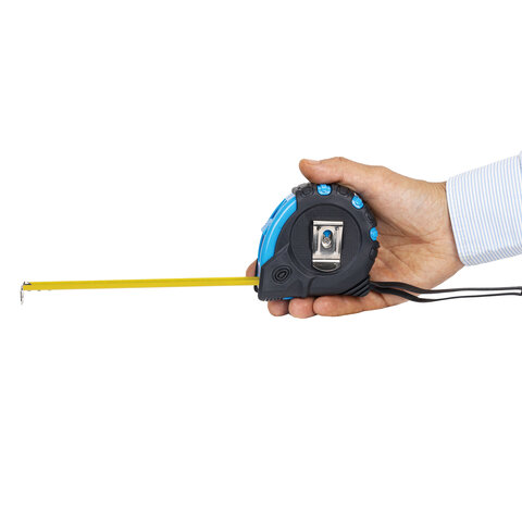 Рулетка измерительная 7,5 м х 25 мм, обрезиненный корпус, 3 фиксатора, RABBITEX (РАББИТЕКС) Special, 671355