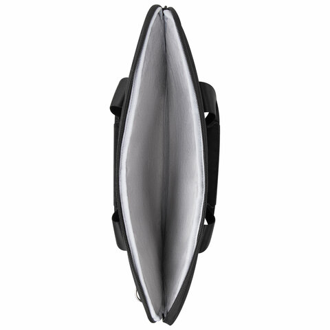 Сумка портфель HEIKKI PROFITABLE (ХЕЙКИ) с отделением для ноутбука 14", 2 кармана, черная, 26х36х3 см, 272598